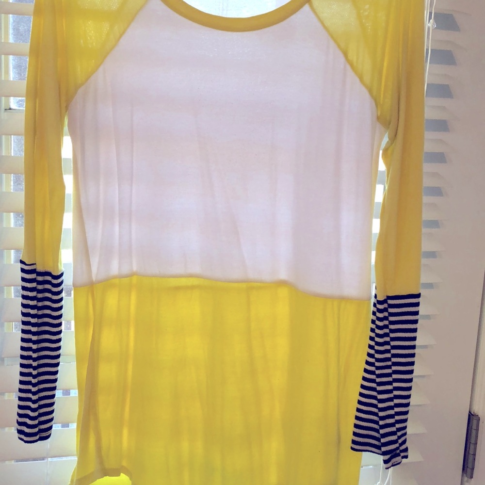 😀Color block top